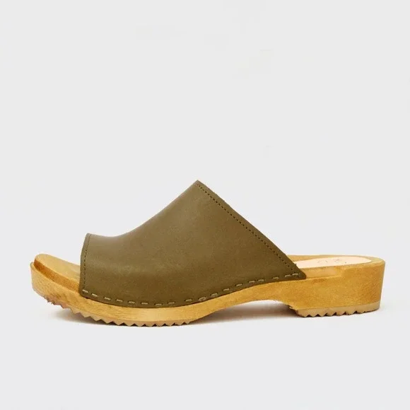 Kit + Clogs Studio Low Klassisk Sol Clog Sandals Aloe Green 38 - Picture 2 of 11